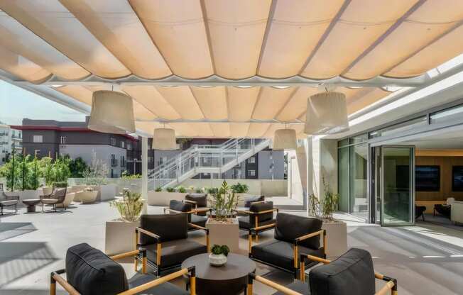 Patio that Connects to Clubhouse
