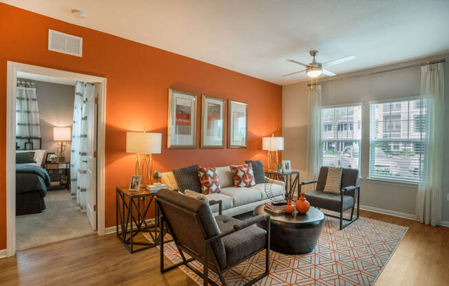 Living Room at Palms at Magnolia Park in Riverview, FL