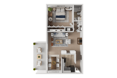 1 bed, 1 bath, 676 sqft, $1,499