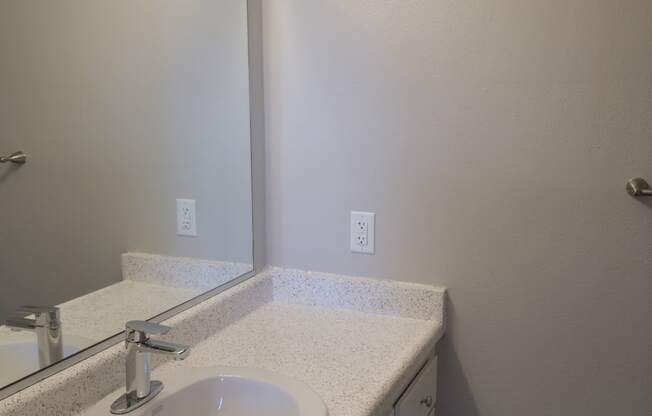 Bathroom at La Mesa Village apartments.