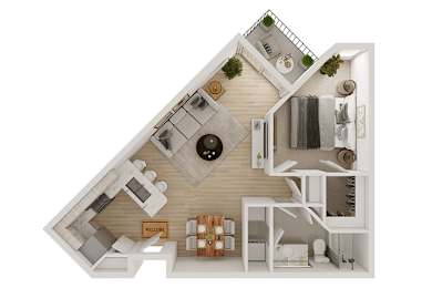 1 bed, 1 bath, 832 sqft, $1,640