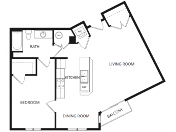 1 bed, 1 bath, 839 sqft, $1,205