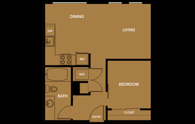 1 bed, 1 bath, 603 sqft, $1,725, Unit 304