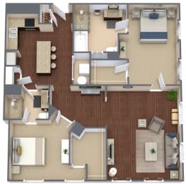 2 beds, 2 baths, 1,440 sqft, $2,171