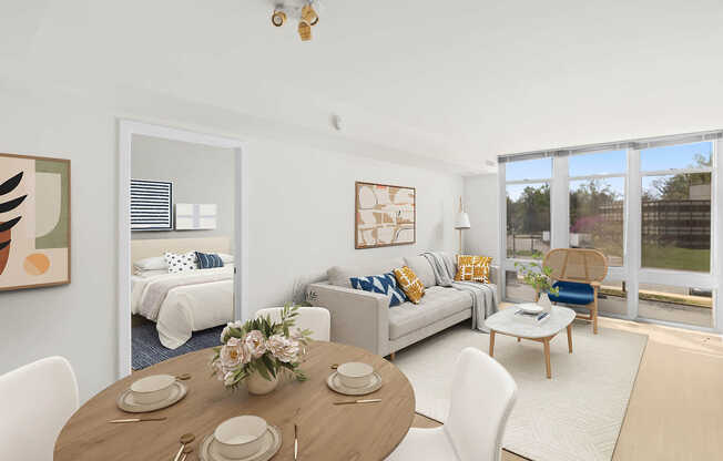 Living Room with Hard Surface Flooring