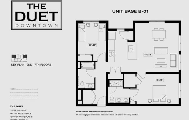 2 beds, 2 baths, 1,200 sqft, $4,132.31, Unit 604W