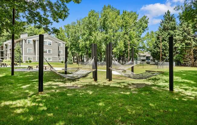 our apartments offer a spacious yard for residents to hang out