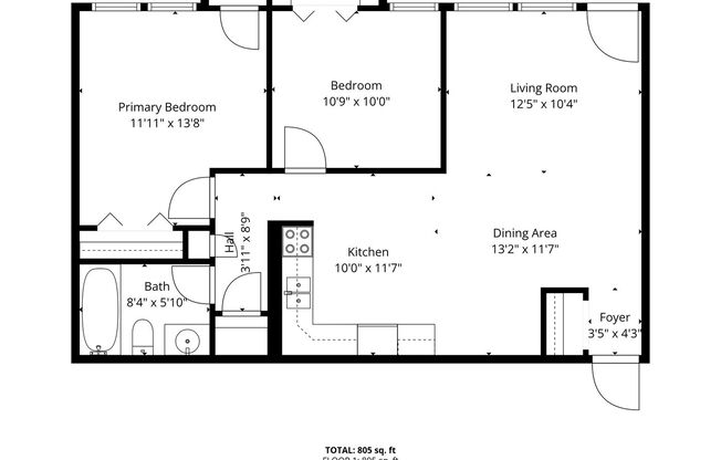 2 beds, 1 bath, 850 sqft, $899, Unit 219-213