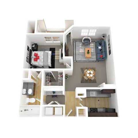 1 bed, 1 bath, 843 sqft, $1,399