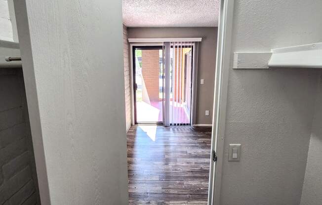 2x2 Downstairs Bryten Upgrade Main Closet at Mission Palms Apartment Homes in Tucson AZ