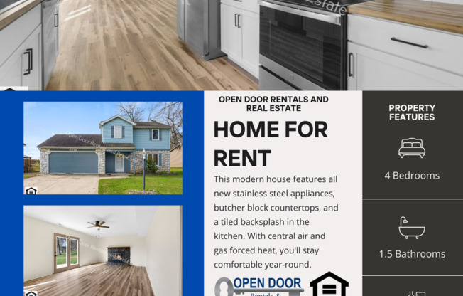Now available! Newly remodeled 4 bedroom home! ***MOVE IN RENT SPECIAL $500 OFF FIRST MONTHS RENT!!***
