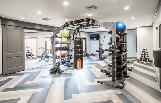 Modern Fitness Center  located at Retreat at Steeplechase in Houston, TX 77065