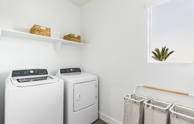 Enjoy the convenience of an in-home, full-size washer and dryer at Amavi Aster Ridge. Laundry day just got a whole lot easier!