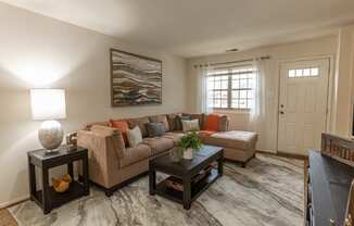 Modern Living Room at Somerset Woods Townhomes, Maryland