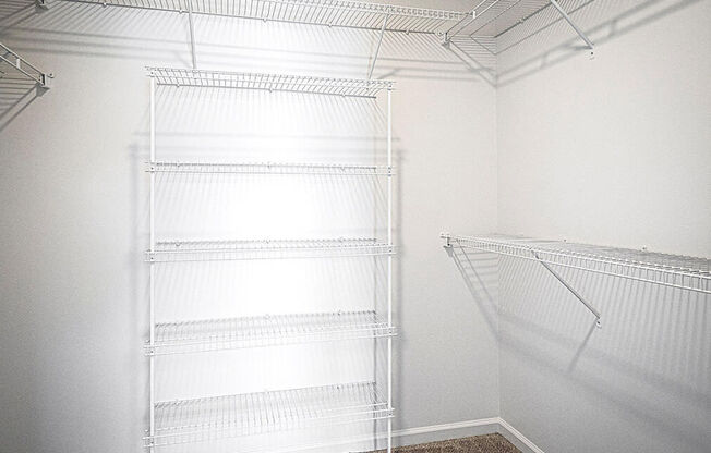 Walk-in closets at Heritage Court, Ewing