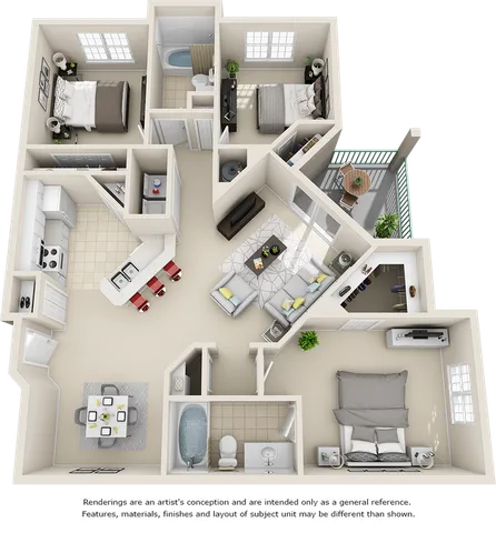 3 beds, 2 baths, 1,380 sqft, $1,839