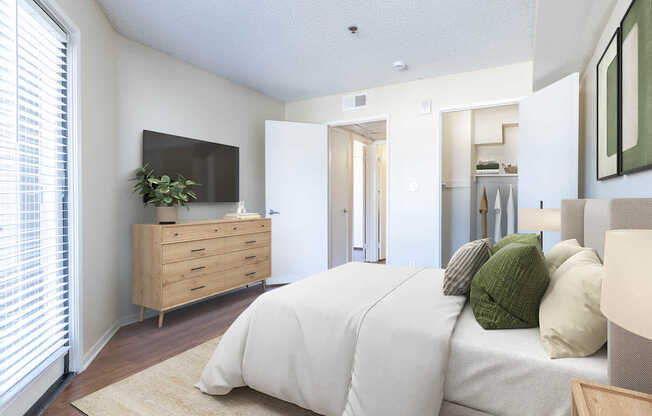 Bedroom with Hard Surface Flooring