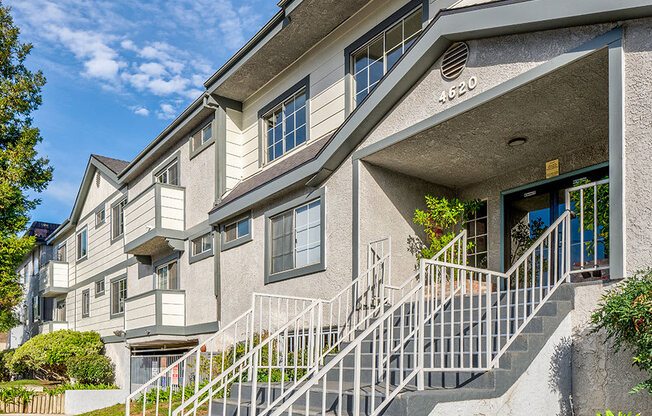 Entrance to Tilden Oaks Apartments.