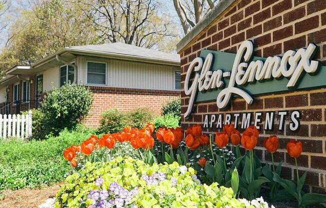 Property Signage at Glen Lennox Apartments, Chapel Hill, North Carolina