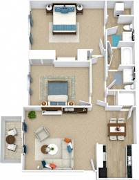 2 beds, 1.5 baths, 900 sqft, $900