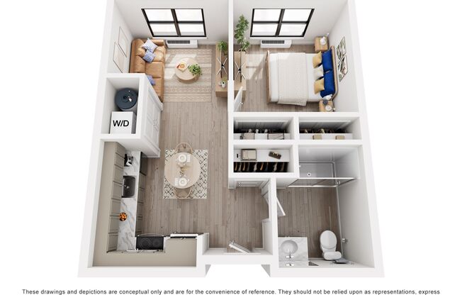 1 bed, 1 bath, 533 sqft, $2,195, Unit 348A