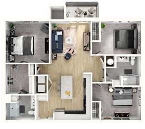 3 beds, 2 baths, 1,286 sqft, $2,558