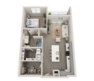 1 bed, 1 bath, 820 sqft, $1,545