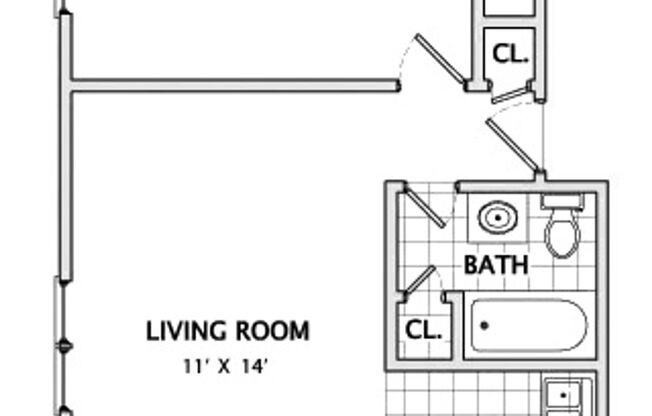 1 bed, 1 bath, 513 sqft, $810