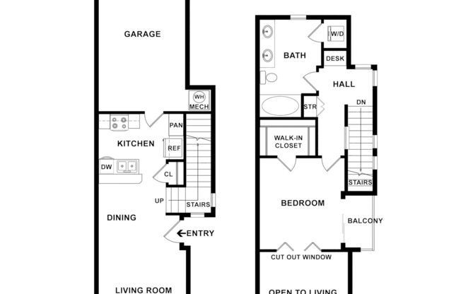 1 bed, 1 bath, 838 sqft, $1,805