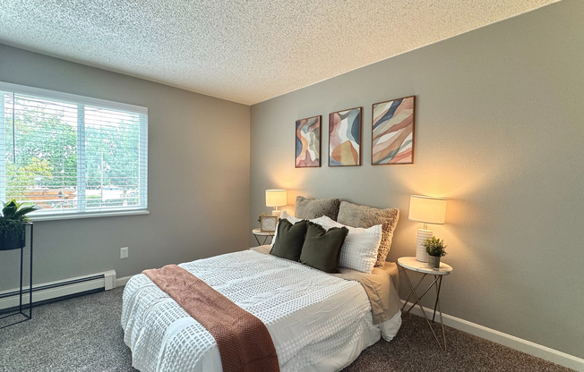 Cozy Bedroom with natural light and plenty of closet space