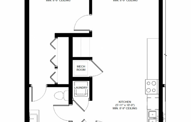 1 bed, 1 bath, 668 sqft, $1,675, Unit #205