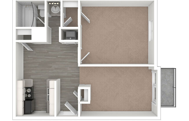 1 bed, 1 bath, 700 sqft, $875