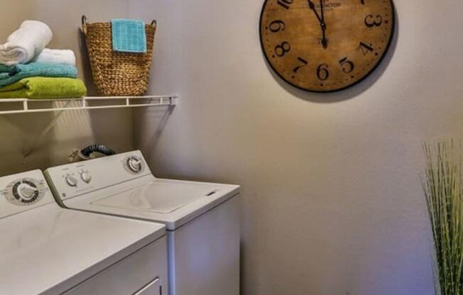 washer and dryer at Solitude at Centennial, Las Vegas