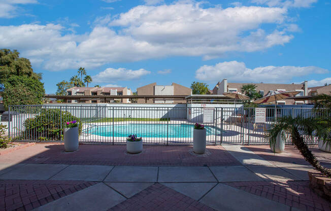 Pool Area at University Park Apartments in Tempe AZ