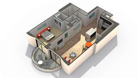 1 bed, 1 bath, 746 sqft, $1,740