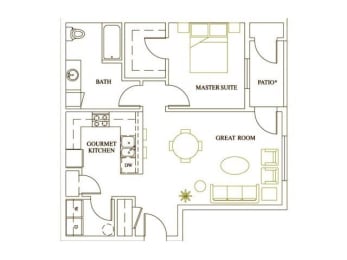 1 bed, 1 bath, 778 sqft, $1,471