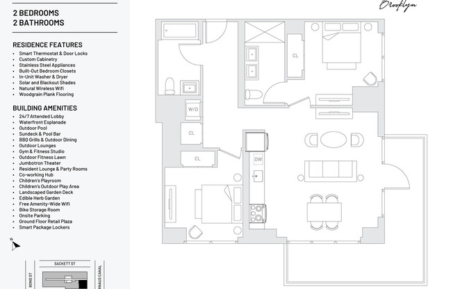 2 beds, 2 baths, $7,140, Unit 1408