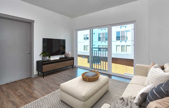 Living Room with Hard Surface Flooring