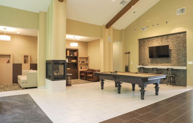 Community Room With Billiards Table at Cascades Overlook Apts., Maryland