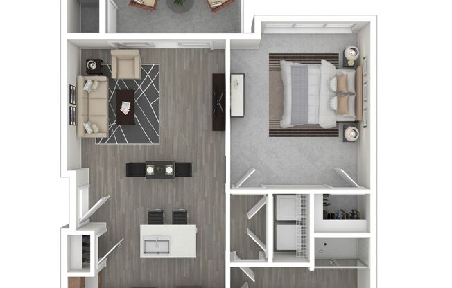 1 bed, 1 bath, $1,936, Unit 3105