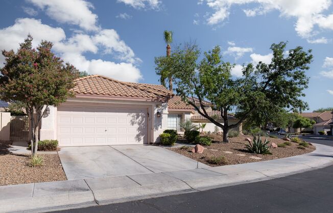 Single story home in gated Summerlin community