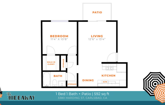 1 bed, 1 bath, 592 sqft, $2,595, Unit 8