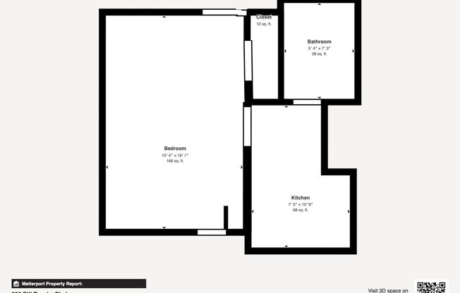 Studio, 1 bath, 325 sqft, $625, Unit 332-05
