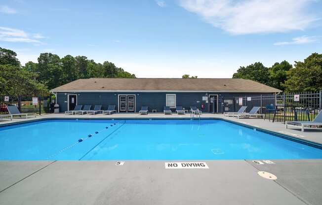 the swimming pool at the clubhouse at our apartments