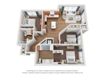 3 beds, 2 baths, 1,237 sqft, $1,829