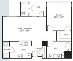 1 bed, 1 bath, 893 sqft, $2,583
