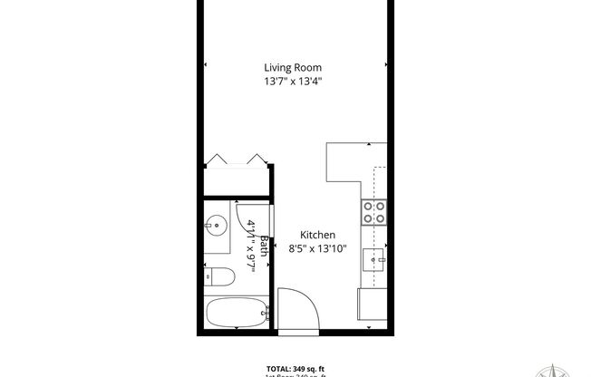 Studio, 1 bath, $995, Unit 232