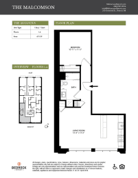 The Augustus Floor Plan at The Malcomson, Detroit