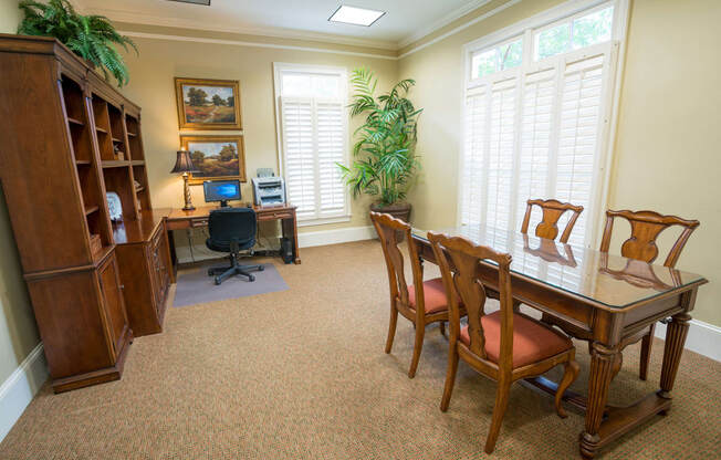 Business Center at Verandas at Taylor Oaks Apartments in Montgomery, AL