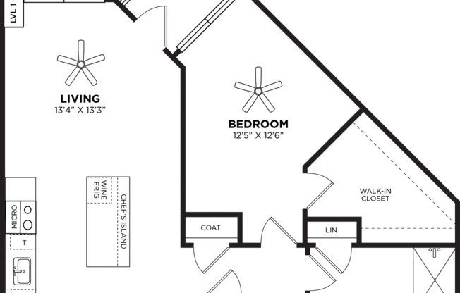 1 bed, 1 bath, 819 sqft, $2,245, Unit 246